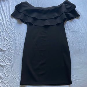 NWOT Few Moda Little Black Off-the-Shoulder Dress
